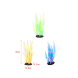 Maxbell Fake Artificial Grass Underwater Ornament Fish Tank Plastic Decor Blue