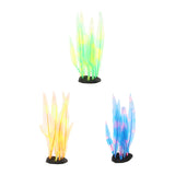 Maxbell Fake Artificial Grass Underwater Ornament Fish Tank Plastic Decor Blue