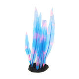 Maxbell Fake Artificial Grass Underwater Ornament Fish Tank Plastic Decor Blue