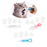 Maxbell Dog Cat Feeding Kit Pet Pill Dropper Feeder for Small Animals Dogs and Cats Blue