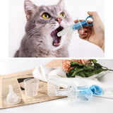 Maxbell Dog Cat Feeding Kit Pet Pill Dropper Feeder for Small Animals Dogs and Cats Blue