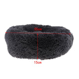 Maxbell Simple Winter Warm Pet Cushion Bed Cat Plush Nest Kennel Snuggle Dog Mat Grey