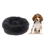 Maxbell Simple Winter Warm Pet Cushion Bed Cat Plush Nest Kennel Snuggle Dog Mat Grey