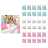 Maxbell 10 pack Cute Cartoon Small Cotton Balls for Hamster Guinea Pig Hamster white