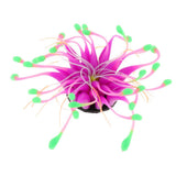 Maxbell Aquarium Reptile Terrarium Silicon Coral Flower Fish Tank Ornament Purple
