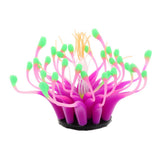 Maxbell Aquarium Reptile Terrarium Silicon Coral Flower Fish Tank Ornament Purple