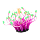 Maxbell Aquarium Reptile Terrarium Silicon Coral Flower Fish Tank Ornament Purple