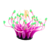 Maxbell Aquarium Reptile Terrarium Silicon Coral Flower Fish Tank Ornament Purple