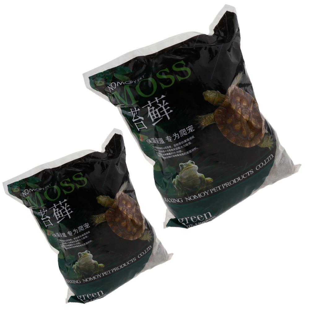 Maxbell Reptile Terrarium Bedding Substrate Dry Moss for Tortoise Dragon Gecko 1000G