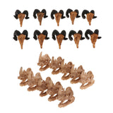 Maxbell 10xReptile Terrarium Landscaping Animal Skull DIY Aquarium Decoration Goat