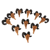 Maxbell 10xReptile Terrarium Landscaping Animal Skull DIY Aquarium Decoration Goat