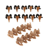 Maxbell 10xReptile Terrarium Landscaping Animal Skull DIY Aquarium Decoration Goat