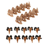 Maxbell 10xReptile Terrarium Landscaping Animal Skull DIY Aquarium Decoration Goat