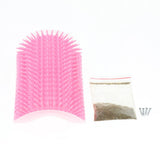 Maxbell Cats Brush Corner Cat Massage Self Groomer Comb Brush Pink Cat Product