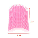 Maxbell Cats Brush Corner Cat Massage Self Groomer Comb Brush Pink Cat Product