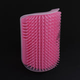 Maxbell Cats Brush Corner Cat Massage Self Groomer Comb Brush Pink Cat Product