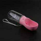 Maxbell 550ml Dog Travel Outdoor Water Drinking Bottle for Outdoor Hiking pink