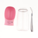 Maxbell 550ml Dog Travel Outdoor Water Drinking Bottle for Outdoor Hiking pink