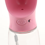 Maxbell 550ml Dog Travel Outdoor Water Drinking Bottle for Outdoor Hiking pink