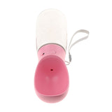 Maxbell 550ml Dog Travel Outdoor Water Drinking Bottle for Outdoor Hiking pink