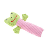 Maxbell Cartoon Animal Rope Dog Sound Toy Puppy Chew Silent Vocalization Squeak Toys Frog