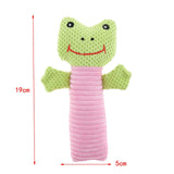 Maxbell Cartoon Animal Rope Dog Sound Toy Puppy Chew Silent Vocalization Squeak Toys Frog