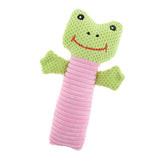 Maxbell Cartoon Animal Rope Dog Sound Toy Puppy Chew Silent Vocalization Squeak Toys Frog