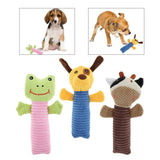 Maxbell Cartoon Animal Rope Dog Sound Toy Puppy Chew Silent Vocalization Squeak Toys Frog