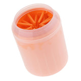 Maxbell Dog Paw Cleaner Handy and Portable Paw Washer Dogs Foot Cleaner S Orange