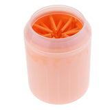 Maxbell Dog Paw Cleaner Handy and Portable Paw Washer Dogs Foot Cleaner S Orange