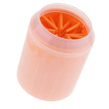 Maxbell Dog Paw Cleaner Handy and Portable Paw Washer Dogs Foot Cleaner S Orange