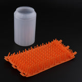 Maxbell Dog Paw Cleaner Handy and Portable Paw Washer Dogs Foot Cleaner L Orange