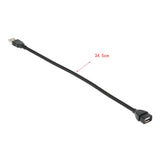 Maxbell 5 Pcs USB Night Light Extension Cord Connector Line Wire Black