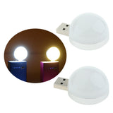 Maxbell USB LED Rounded Night Lamp for Bedroom Table Tent Reading White Color
