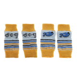 Maxbell 4 Pcs Dog Leg Socks Warmers Protector Knit Cotton Socks Legs Brace Wraps S