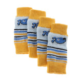 Maxbell 4 Pcs Dog Leg Socks Warmers Protector Knit Cotton Socks Legs Brace Wraps S