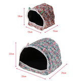 Maxbell Small Pet Winter Warm Hamster Rabbit Guinea Pig Hamster House Bed  L