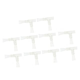 Maxbell 10 Pcs Aquarium Water Outlet Duckbill Return Pipe End Outflow Transparent