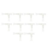 Maxbell 10 Pcs Aquarium Water Outlet Duckbill Return Pipe End Outflow Transparent