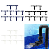 Maxbell 10 Pcs Aquarium Water Outlet Duckbill Return Pipe End Outflow Transparent