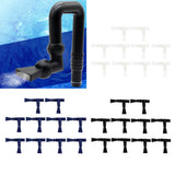 Maxbell 10 Pcs Aquarium Water Outlet Duckbill Return Pipe End Outflow Transparent