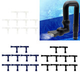 Maxbell 10 Pcs Aquarium Water Outlet Duckbill Return Pipe End Outflow Transparent