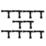 Maxbell 10 Pcs Aquarium Water Outlet Duckbill Return Pipe End Outflow Black