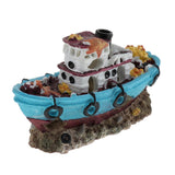Maxbell Aquarium Pirate Ship Decoration Fish Tank Ornament Aquarium Accessories