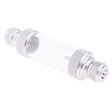 Maxbell Aquarium Check Valve-Regulator CO2 Bubble Counter Sliver Double Head