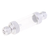 Maxbell Aquarium Check Valve-Regulator CO2 Bubble Counter Sliver Double Head