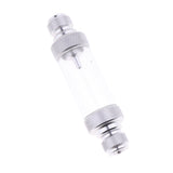 Maxbell Aquarium Check Valve-Regulator CO2 Bubble Counter Sliver Double Head