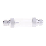 Maxbell Aquarium Check Valve-Regulator CO2 Bubble Counter Sliver Double Head