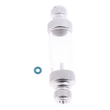 Maxbell Aquarium Check Valve-Regulator CO2 Bubble Counter Sliver Double Head