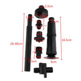 Maxbell Aquarium Fountain Pond Submersible Water Pump Nozzle Head Kit L